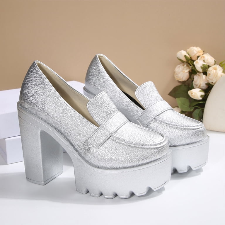 silver platform dress shoes silver platform shoes: Shoes for Women, Men & Kids