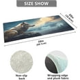 thumbnail image 3 of Dreamtimes Night Wolf Pattern Kitchen Mat 20"x39", Non Skid Kitchen Runner Rug Absorbent Resist Dirt Kitchen Floor Mat Comfort Standing Mat for Kitchen, Floor, Office, Sink, Laundry, 3 of 6