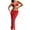 A-Red314, variant on XIAOCHA Beach Dress For Women Halter Neck Plunge High Slit Ruched Maxi Dress Bathing Suits Quick Drying Elegant Resort Cover Ups