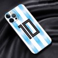 thumbnail image 3 of Funda blanda a prueba de golpes para iPhone, funda negra para iPhone 15 14 SE 13 Pro 8 7Plus 6s XR 11 XS X 12Mini 14 Pro Max, número de fútbol 10 30 19, 3 of 5