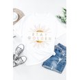thumbnail image 2 of ABPHQTO Camiseta blanca de manga corta con estampado gráfico STAY GOLDEN para mujer, 2 of 5