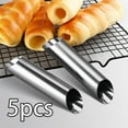 thumbnail image 1 of Tubos de forma de cannoli Soledad de acero inoxidable Utensilios de pastelería 5 piezas, 1 of 10