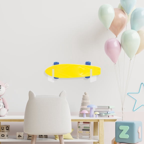 CIMAXIC 1Set Snowboard Wall Rack Mount Acrylic Space-saving Minimalist Modern for Home 3.93X2.55X1.57in