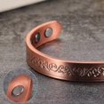 thumbnail image 3 of Pure Copper Magnetic Bracelet Benefits 8.3mm Adjustable Cuff Copper Magnetic Bracelet Arthritis Pain, 3 of 4