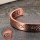 thumbnail image 3 of Pure Copper Magnetic Bracelet Benefits 8.3mm Adjustable Cuff Copper Magnetic Bracelet Arthritis Pain, 3 of 4