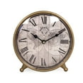 thumbnail image 1 of Zentique ZEN-57071B Vintage World Map Clock, 1 of 1