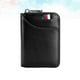 thumbnail image 4 of BRIGHTFUFU 1 billetera de cuero genuino con protección RFID, billetera antirrobo, monedero, monedero, bolsillo para monedas (negro), 4 of 7