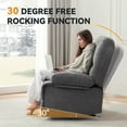 Oversize Rocker Recliner Chair for Adults, Extra Wide Rocking Recliner