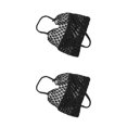 thumbnail image 2 of kurtrusly Fashionable And Functional Straw Beach Bag For Any Occasion Space-saving Blended Straw Handbag black 2Set, 2 of 6