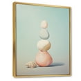 thumbnail image 2 of Designart "Seashell symmetryd Minimalist Gems I" Animals Floater Framed Wall Art Print, 2 of 7