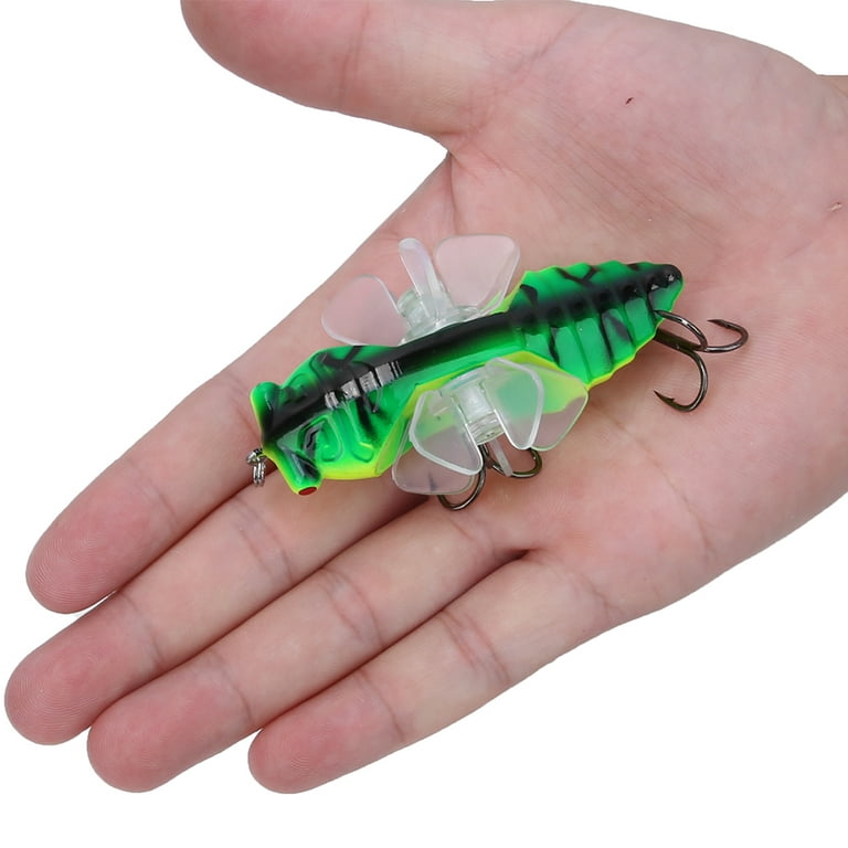 Fish Lures, ABS Plastic 7.5x4x3cm Artificial Lure, Bionic Cicada Shape For  Sea/ Water Fishing Lover Luring Fish Y238-1,Y238-2,Y238-3,Y238-4,Y238-5