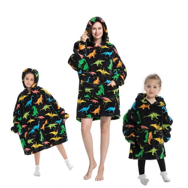 Sudadera con capucha y manta Sudadera cálida Jersey perezoso Manta de televisión Sudadera gruesa de gran tamaño