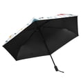 thumbnail image 5 of Colorful Umbrellas and Rain Drops Compact Sun Umbrella Windproof Travel Umbrellas for Rain Strong Portable UV Protection, 5 of 8