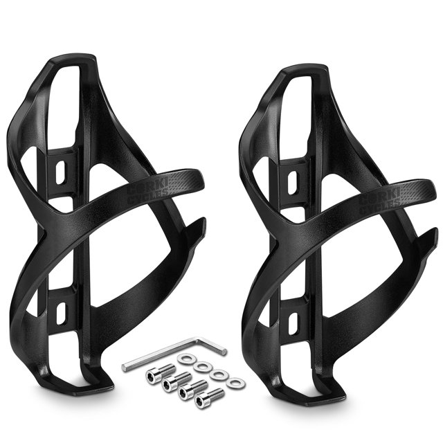 Soporte para botellas de agua Corki Cycles Bike con carga lateral derecha, negro