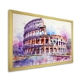 thumbnail image 2 of Designart "Iconic Roman Landmark The Colosseum II" Landscapes Framed Wall Art Decor - Traditional White Italy Entryway Framed Wall Art Print, 2 of 6