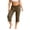 Coffee, variant on Womens Modal Capris Soft Cozy Pajama Bottoms Pants Elastic Wasit Ruffle Trim Casual Sleep Pants