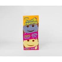 Scrub Mommy Cleaning Sponge for The Kitchen, Bathroom, and More Multi-Surface Safe - Dual-Sided Dish Sponge for Scrubbing and Wiping, Multi-Color, 4 Count