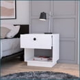 thumbnail image 5 of Nightstands Traditional 1 Drawer with Storage Shelf | Engineered Wood | White, 5 of 11