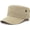 Beige, variant on Unisex Cadet Army Cap Flat Top Cap Twill Military Corps Hat for Women Men