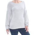 thumbnail image 5 of SANCTUARY $69 Womens New 1169 Gray Jewel Neck Long Sleeve Casual Top S B+B, 5 of 5