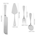thumbnail image 4 of FUEENIRVA 1Set Stainless Steel Cake Serving Set with Cutter ula Forks for Bakery, 4 of 6