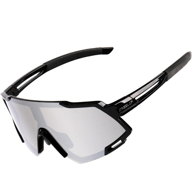 RockBros Polarized Cycling Glasses Half Frame Sports Sunglasses Goggles Green 