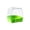 🥝 Green_Hot#460, variant on Bird Bath Box Cage Hanging Bathroom Tub • Plastic Parrot Cockatiel Budgie Non-Slip Bathing Pool • Spatter Guard Splash-Proof Indoor Bird Bath