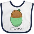 thumbnail image 3 of Inktastic Little Spud Green Boys or Girls Baby Bib, 3 of 4