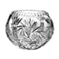 thumbnail image 2 of Barski European Hand Cut - Crystal Rose Bowl - Pinwheel Design 5"D, 2 of 2