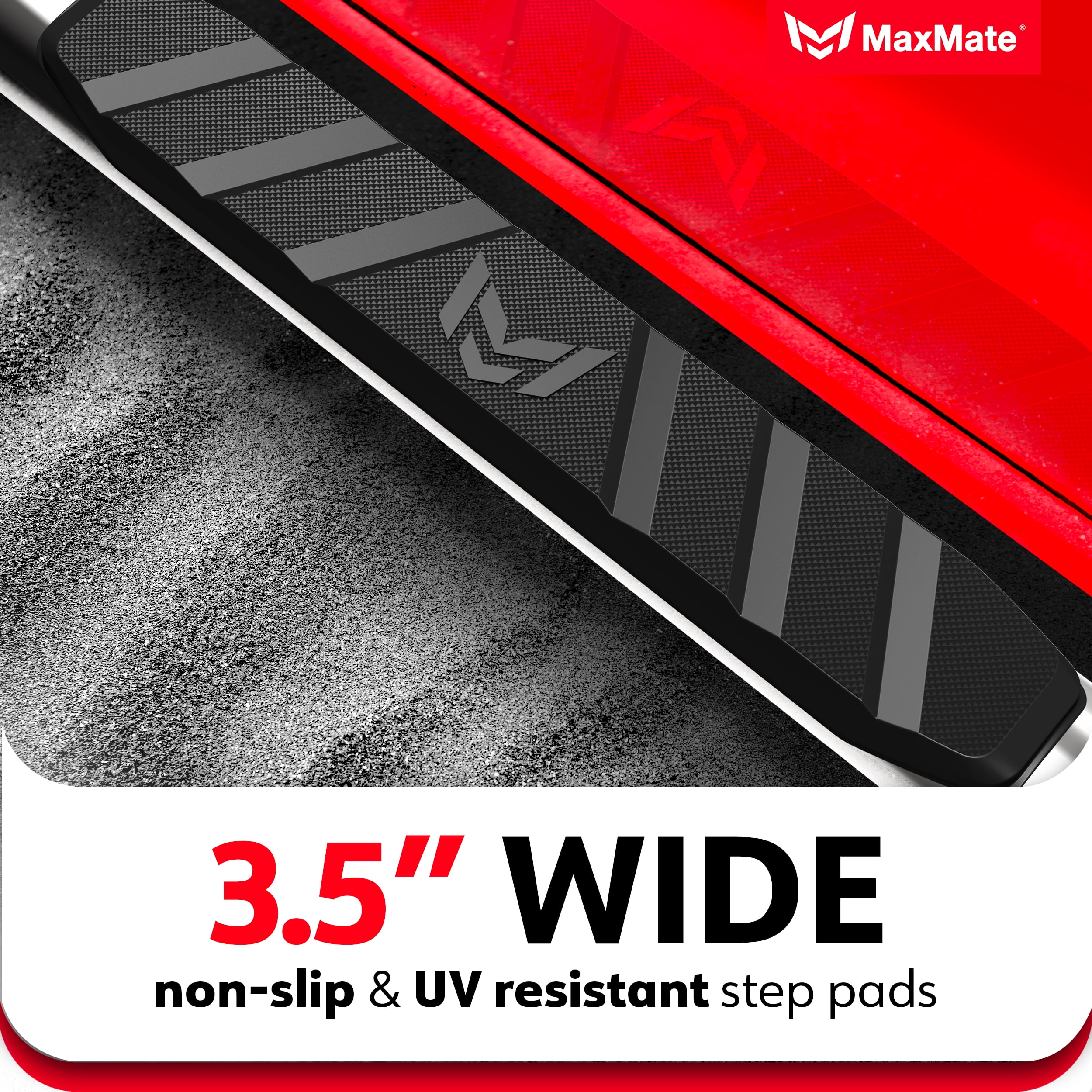 MaxMate 3.5" Oval Nerf Bar Side Steps Compatible with 2005-2026 Nissan Frontier | Crew Cab | SS2N35207MX | Side Rails Running Boards