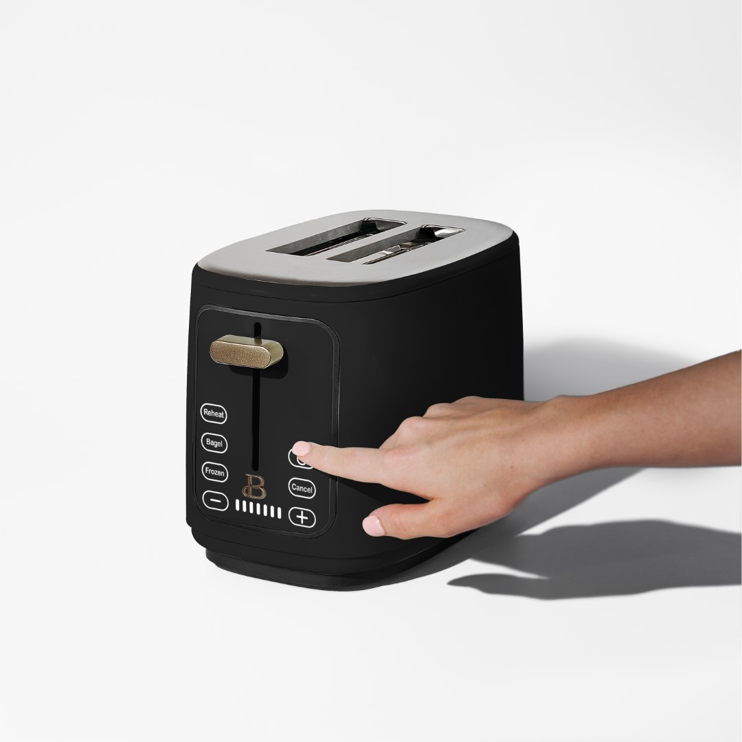 Beautiful 2 Slice Toaster with Touch-Activated Display, Black Sesame by Drew Barrymore - image 5 of 8