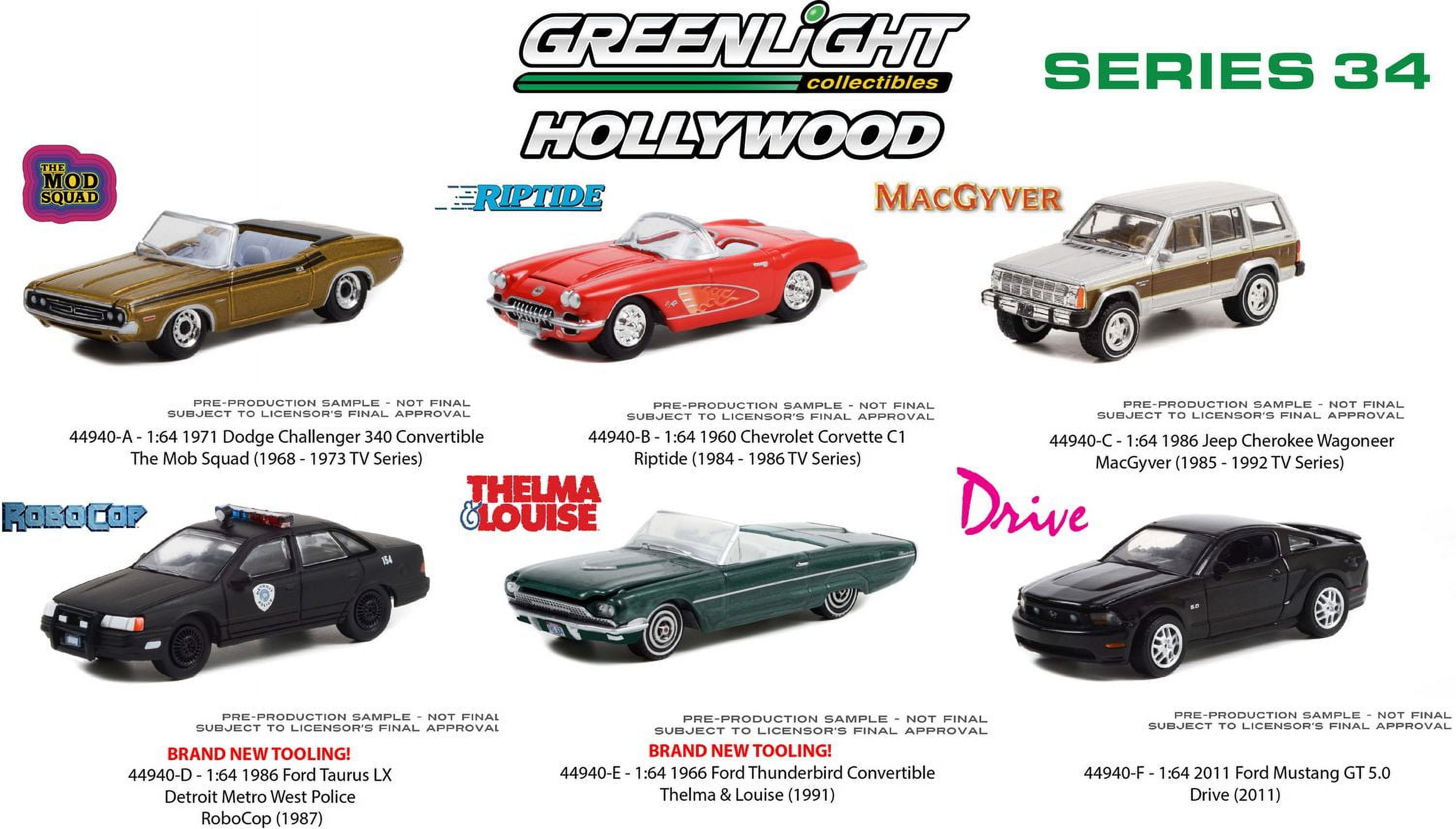GreenLight 1:64 Hollywood Die-Cast Vehicles Series