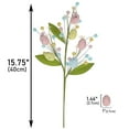 thumbnail image 7 of Artificial Easter Spray Vine with Pastel Easter Eggs and Berries Decorative Spring Floral Stems Easter Floral Picks Easter Egg Twig Branches Floral Arrangement Centerpiece Wreath Decoration, 7 of 7