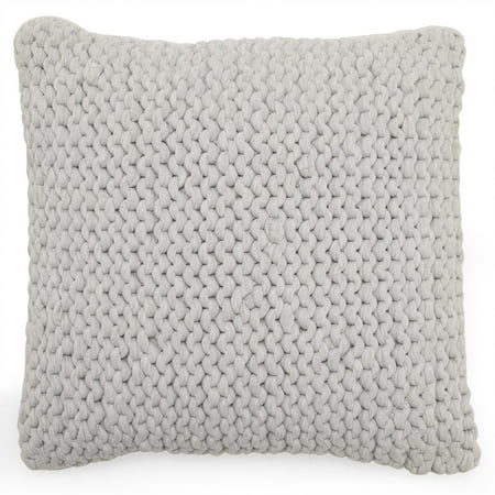 Modrn Scandinavian Knit Decorative Throw Pillow 18 X 18