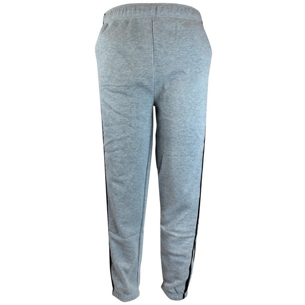 grey sweatpants elastic cuff