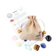 thumbnail image 2 of WIZUTIZ Gemstones Astrology Set Natural Crystal Twelve Constellations Cloth Bag Set Home Assembly Machine Washable, 2 of 4