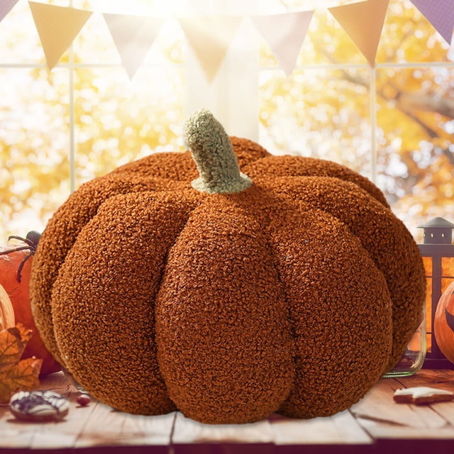 Almohada de calabaza de Halloween, almohada suave de 7/11 pulgadas, relleno de cojín, regalo para niños