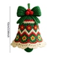 thumbnail image 5 of Shoreew DIY Crochet Christmas Bell Ornament Kit Hand-Knitted Santa Claus Bell Christmas Tree Decoration Holiday Craft Set for Beginners Adults, 5 of 7