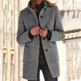 thumbnail image 4 of IMENGL Solid wool corduroy flannel jacket, Gray 3XL, Size 3XL, 4 of 5