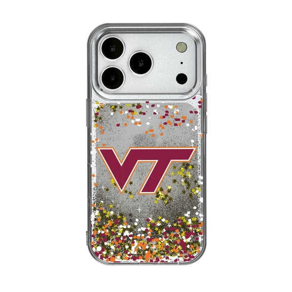 Virginia Tech Hokies iPhone Glitter Confetti Design Case