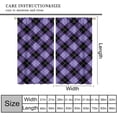 thumbnail image 3 of Plaid Curtains, Halloween Purple Black Buffalo Checked Pattern Window Treatments, Rod Pocket Thermal Insulated Drapes 2 Panel Sets for Bedroom Living Room, 42" W X 54" L, 3 of 8