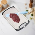 thumbnail image 4 of Wozhuob Plastic Cutting Board, Dishwasher Safe Cutting Boards with Juice Grooves, Easy Grip Handle, Non-Slip, with Grinding Area for Grinding Garlic and Ginger, 4 of 7