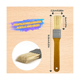 thumbnail image 4 of Chip Brush, 1 Inch Paint Brushes Paint Brush with Plastic Handle Anti-Shedding Thicken for Paint Stains Varnishes Glues, 4 of 6