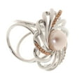 thumbnail image 3 of Moda Mujer Perla Flor Bufanda Hebilla Clip Titular Broche Pin Joyería, 3 of 9