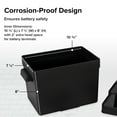 thumbnail image 3 of Caja De Batería Grande Camco Con Correas Y Herrajes - Grupo 27 30 31 | Almacena De Forma Segura Baterías Marinas Y Automotrices Para Vehículos Recreativos | Medidas Interiores 7-1/4"" X 13-1/4"" X 8-5, 3 of 5