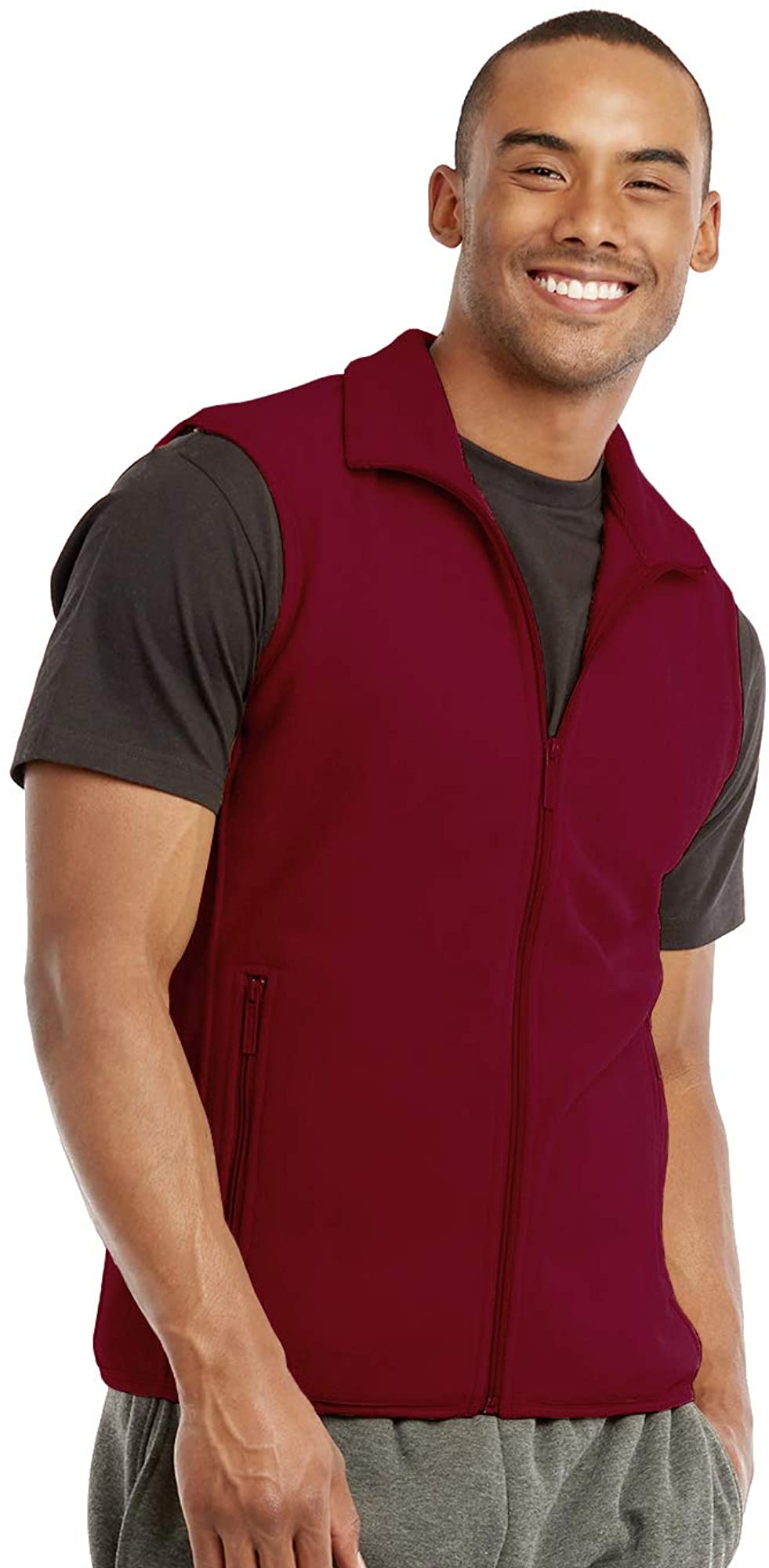 fleece zip up vest