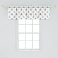 thumbnail image 2 of Ambesonne Octopus Window Valance, Nautical Silhouettes, 54" X 18", Blue Grey Cinnamon, 2 of 3