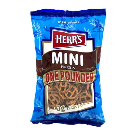 Herr's Mini One Pounder Pretzels, 16 Oz.