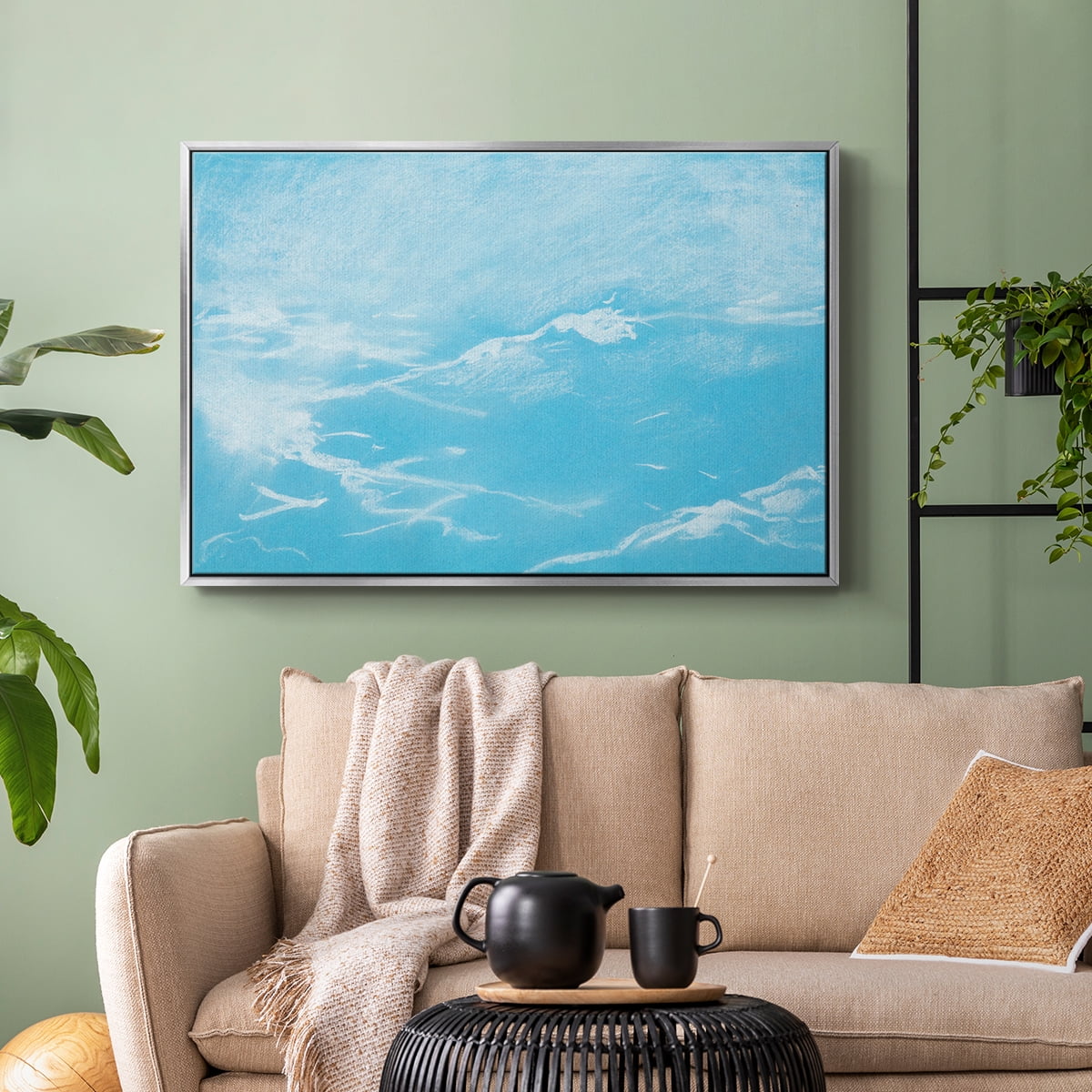Vintage Landscape-CXLVI By Wexford Home Framed in Silver Wood Gallery Wrapped Canvas 27 in. x 41 in.