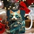 thumbnail image 4 of Cagogo under $5 Ceramic Coffee Mug Multifunctional, Fashionable Ceramic Mug, Creative Space Cat Pattern Coffee Cup, Multifunctional Ceramic Drinking Mug, 300-400ml Coffee Tea Cup, 4 of 6